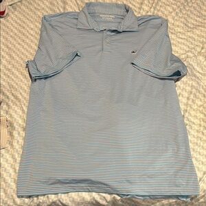 Vineyard Vines Blue and Pink polo